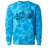Unisex Midweight Tie-Dyed Crewneck Sweatshirt Thumbnail