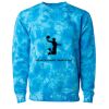 Unisex Midweight Tie-Dyed Crewneck Sweatshirt Thumbnail