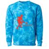 Unisex Midweight Tie-Dyed Crewneck Sweatshirt Thumbnail